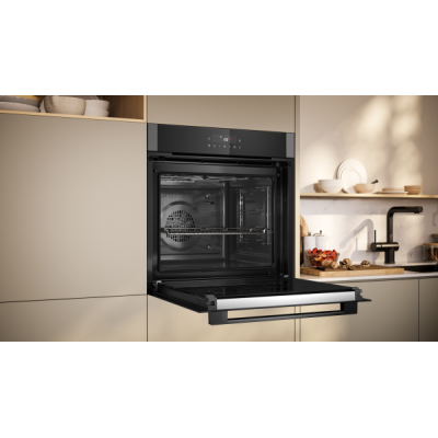 Neff b2acj7ag0 N30 60 cm Einbau-Pyrolyseofen, Schwarz - Graphit NC