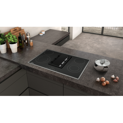 Placa eléctrica Neff t18bd3an0 N70 con campana extractora de 80 cm.
