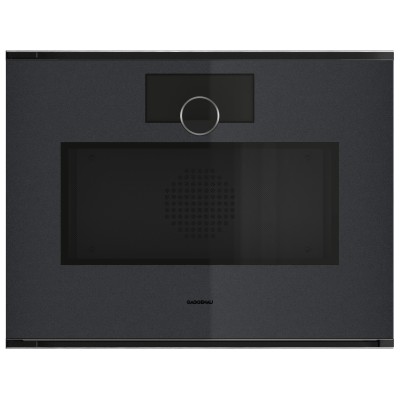 Gaggenau gm251100 Minimalistic built-in microwave oven h 45 cm onyx