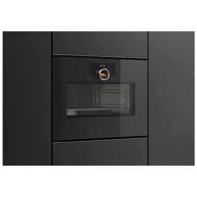 Gaggenau GM251100 Minimalistischer Einbau-Mikrowellenherd H 45 cm Onyx