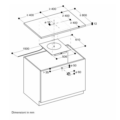 Gaggenau cu428100 Module induction 51 cm
