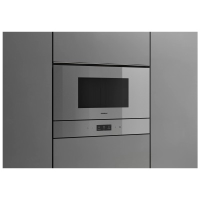 Gaggenau gm221130 horno microondas h 38 cm plata