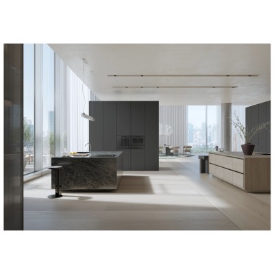 Four à micro-ondes encastrable Gaggenau GM250100, hauteur 45 cm, couleur onyx