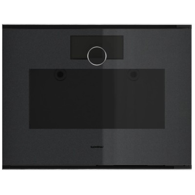 Horno de vapor empotrable Gaggenau gs220100, altura 45 cm, color ónix