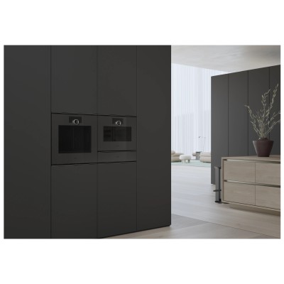 Gaggenau gs220100 built-in steam oven h 45 cm onyx