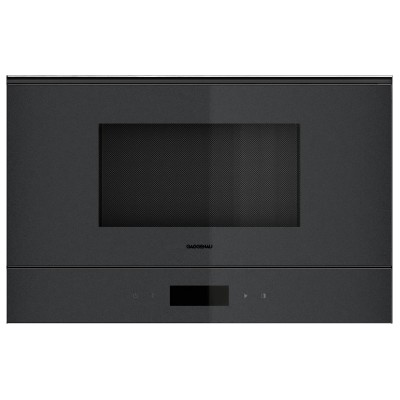 Gaggenau gm221100 built-in microwave oven h 38 cm onyx
