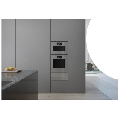 Four vapeur encastrable Gaggenau GS240130, hauteur 45 cm, argent sterling