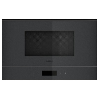 Horno microondas empotrable Gaggenau gm220100, altura 38 cm, color ónix
