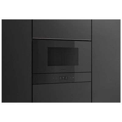 Gaggenau gm220100 built-in microwave oven h 38 cm onyx