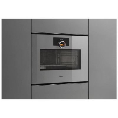 Horno microondas empotrable Gaggenau gm250130, altura 45 cm, plata esterlina