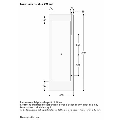 Gaggenau rvw467170 Built-in wine cellar 60 cm h 213 cm, panelable