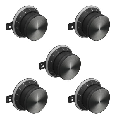 Gaggenau CKG450000 Satz mit fünf schwarzen Knöpfen