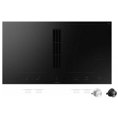 Plaque à induction Gaggenau CV492105 avec hotte intégrée 90 cm noire