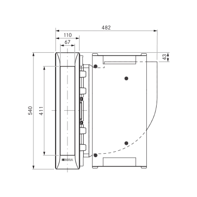 Hotte de cuisine modulaire Bora pka3 Professional 3.0 en acier inoxydable