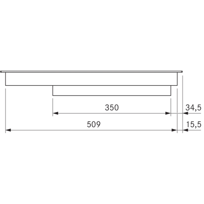 Plaque de cuisson modulaire Bora PKC3 Professional 3.0 HiLight Domino 37 cm noire