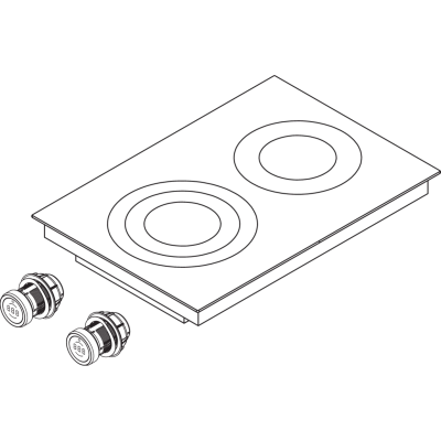 Plaque de cuisson modulaire Bora PKC3AB Professional 3.0 HiLight Domino 37 cm, entièrement noire