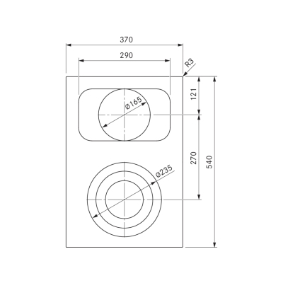 Bora pkcb3ab Professional 3.0 HiLight domino modular hob 37 cm all black