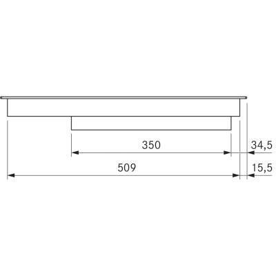Plaque de cuisson modulaire Bora PKCB3AB Professional 3.0 HiLight Domino 37 cm, entièrement noire