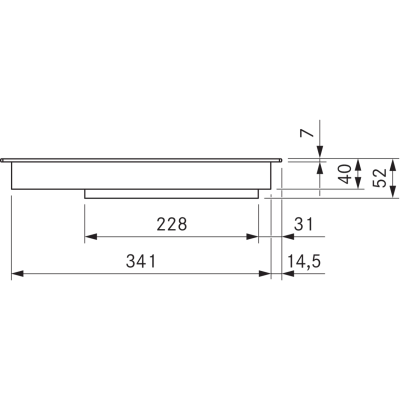 Bora PKFI3 Professional 3.0 modulares Domino-Induktionskochfeld 37 cm schwarz
