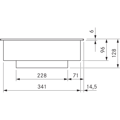 Bora PKIW3AB Professional 3.0 modulares Domino-Induktionskochfeld für Woks, 37 cm, komplett schwarz