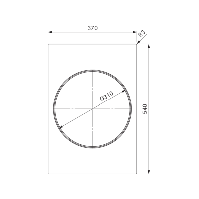 Bora PKIW3AB Professional 3.0 modulares Domino-Induktionskochfeld für Woks, 37 cm, komplett schwarz