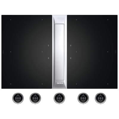 Placa de inducción profesional Bora pkas3fi 3.0 con campana extractora de 85 cm.