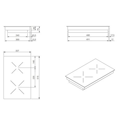 Bora ckch Classic 2.0 Hyper domino modular hob 32 cm