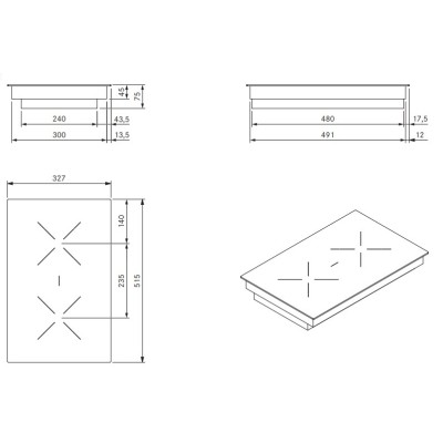 Bora ckcb Classic 2.0 Hyper domino modular hob 32 cm