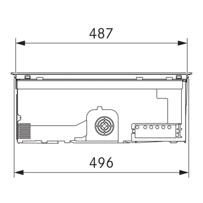 Plaque à induction Bora Pursur 2 S Pure avec hotte aspirante de 58 cm, noir mat