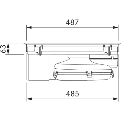 Bora puxa2r X pure induction hob with extractor hood 83 cm matt black