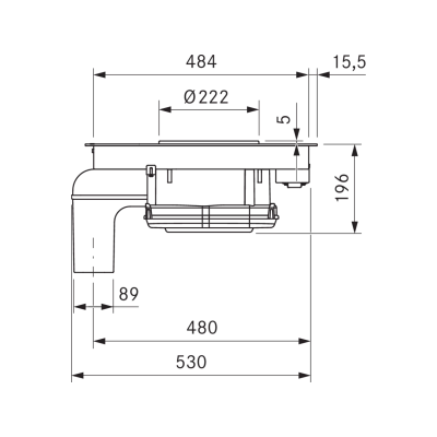 Bora bha Basic Hyper Kochfeld mit Dunstabzugshaube 76 cm Hochglanzschwarz