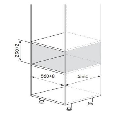 Bora mss290 zintegrowana szuflada do podgrzewania potraw h 29 cm czarne szkło