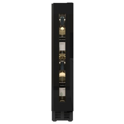 Nevada nnw82-9s-bfg-nh sx built-in undercounter wine cellar 15 cm h 82 black
