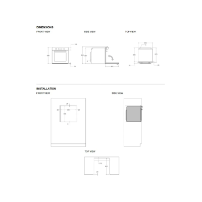 Horno de vapor pirolítico empotrable Bertazzoni fpro6117ctx3 de acero inoxidable de 60 cm