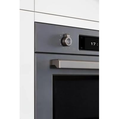 Horno combinado de vapor pirolítico empotrable Bertazzoni fpro6117ctn3 de 60 cm, carbón