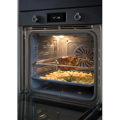 Bertazzoni fpro6117ctn3 60cm built-in pyrolytic steam combi oven, carbon