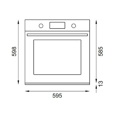 Bertazzoni fmod6115plb2 60cm built-in pyrolytic oven with black glass