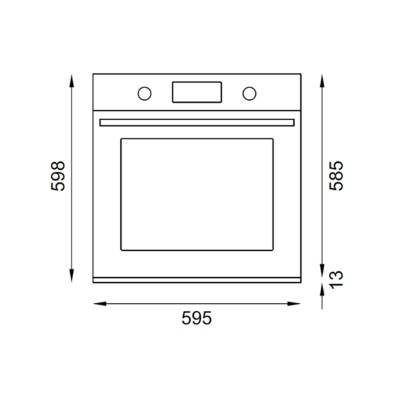 Bertazzoni fmod6093esb1 60cm built-in multifunction oven with black glass