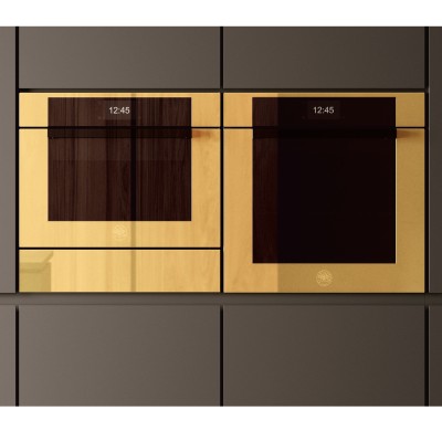Bertazzoni fmod4077mtg3 Einbau-Mikrowelle, 45 cm hoch, goldfarbene Spiegeloberfläche