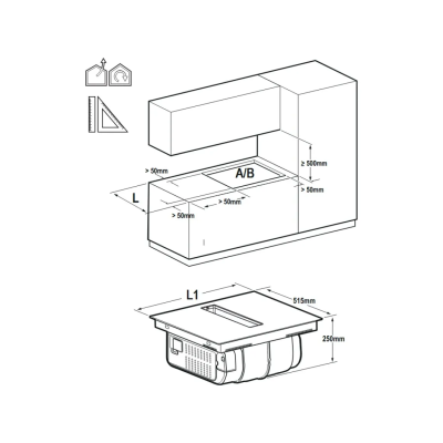 Bertazzoni p604ich30np induction hob with integrated hood 60 cm black