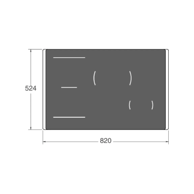Plaque à induction Betazzoni p784i1m37xt 80 cm avec cadre en acier inoxydable