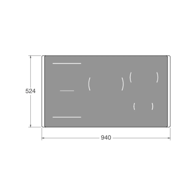 Bertazzoni p905i1m30xp 95cm induction hob with stainless steel frame