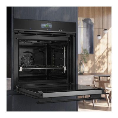 Siemens hb976gkb1 iQ700 60cm built-in pyrolytic oven, black, SL