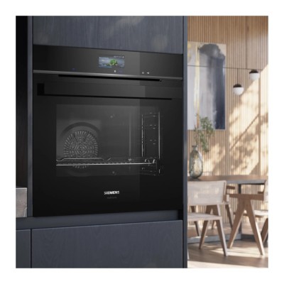 Siemens hb976gkb1 iQ700 60cm built-in pyrolytic oven, black, SL