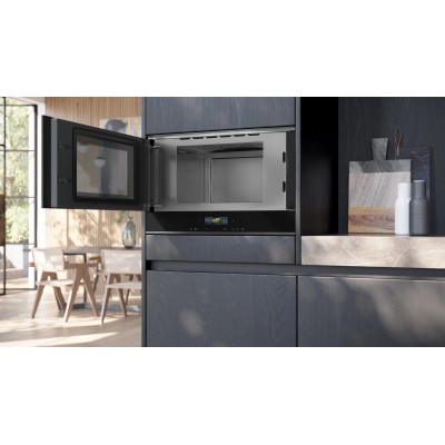 Siemens bf922l1b1 iQ700 forno microonde da incasso h 38 cm nero SL