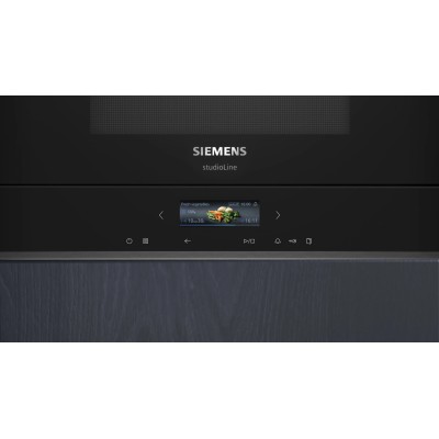 Siemens bf922l1b1 iQ700 forno microonde da incasso h 38 cm nero SL