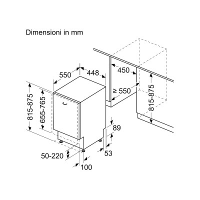 Lave-vaisselle encastrable Siemens SR73EX25ME iQ300 45 cm
