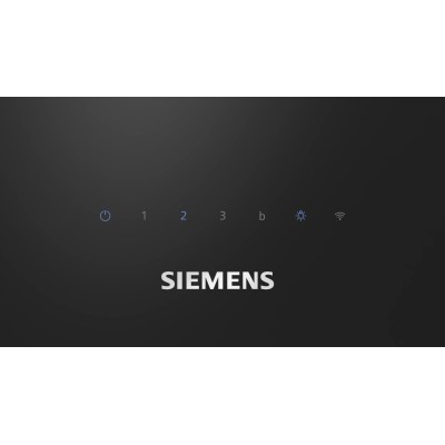Siemens lc87kfn60 iQ300 cappa inclinata a parete 80 cm vetro nero