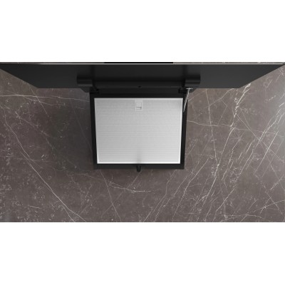 Siemens lc87kfn60 iQ300 cappa inclinata a parete 80 cm vetro nero