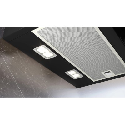 Siemens lc87kfn60 iQ300 cappa inclinata a parete 80 cm vetro nero